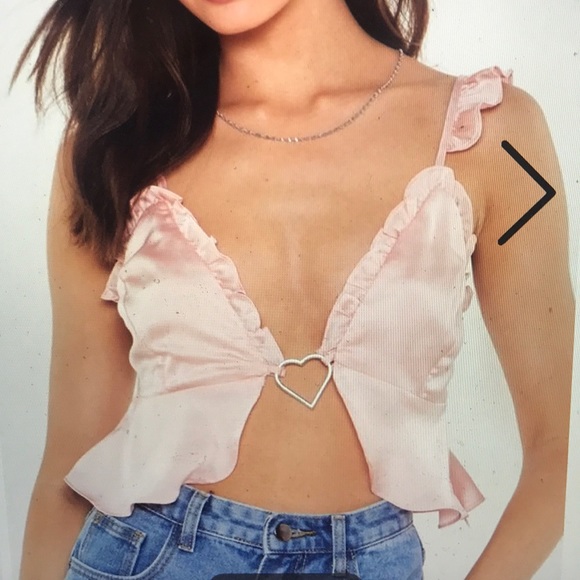 nasty gal satin top